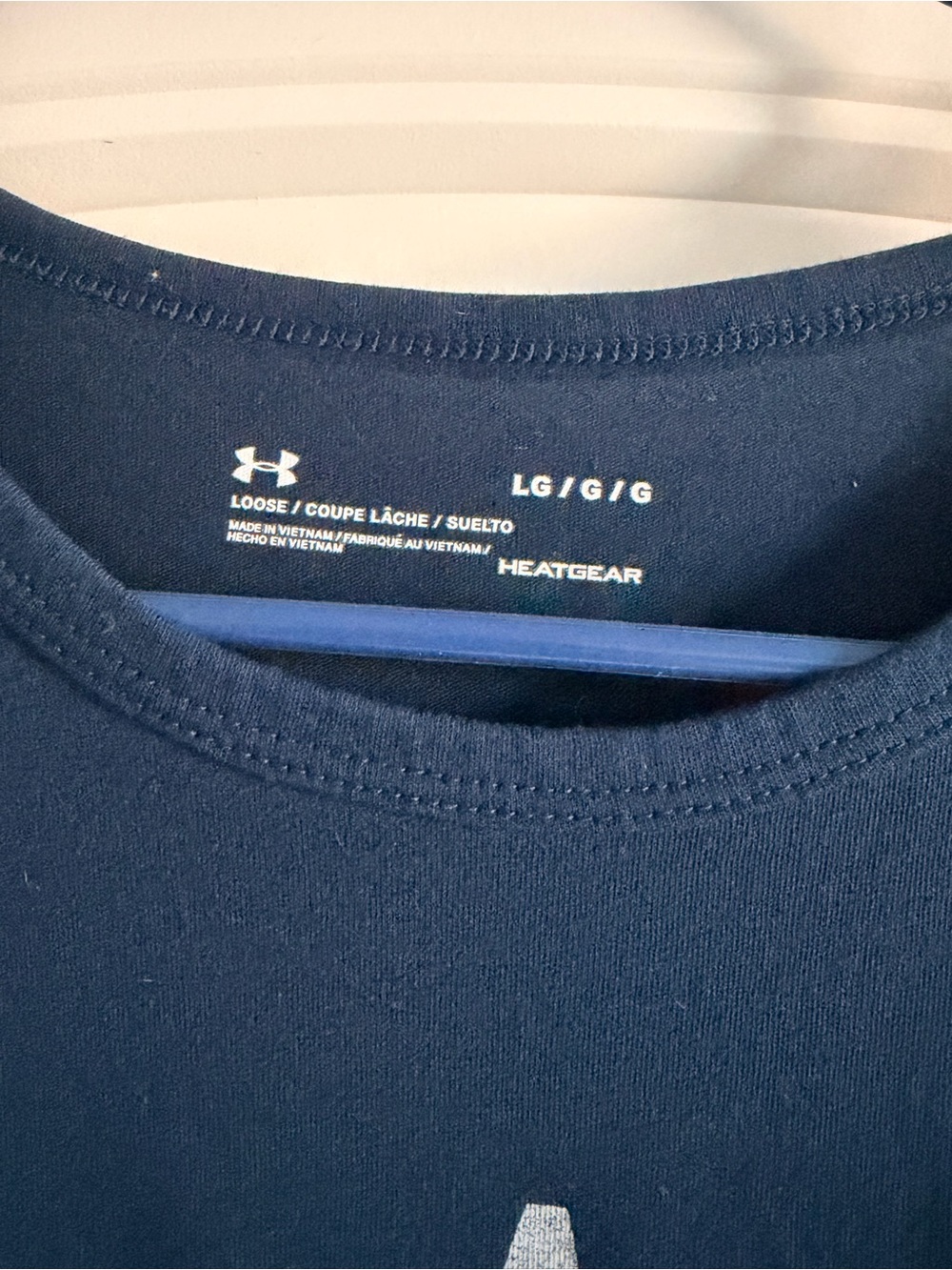 Under Armour Navy Blue "Pay Your Dues" Short Sleeve Tee - Picture 2 of 3